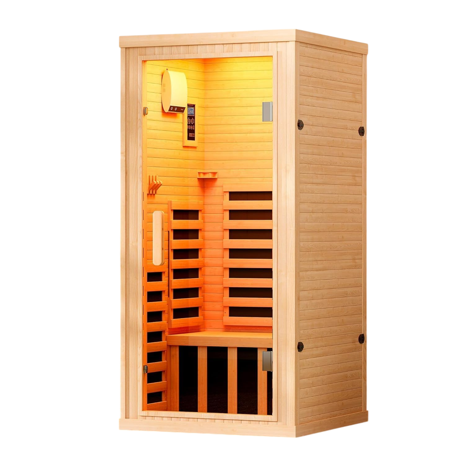 1 Person Infrared Sauna with 7-Color Light Therapy